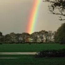 Rainbow graphic symbolizing neurodiversity and hope